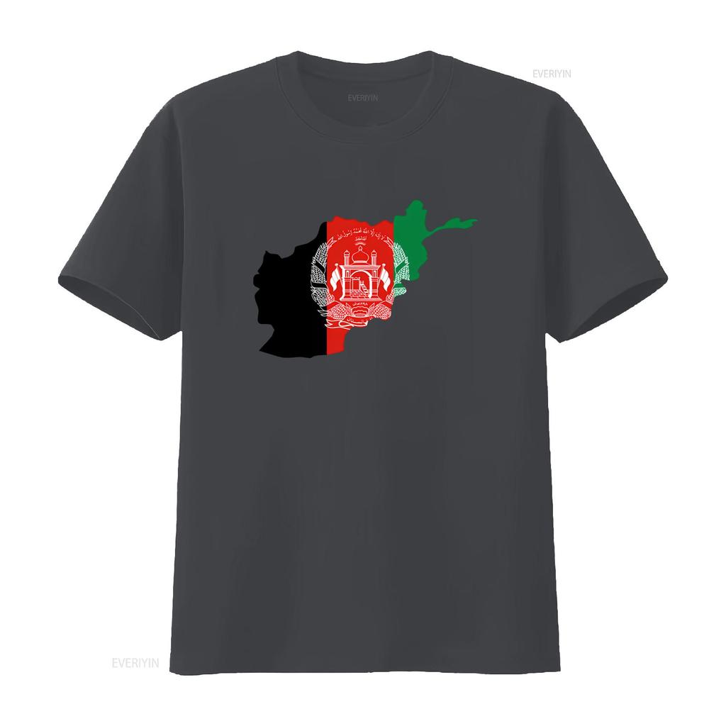 Afghanistan Flagge Karte Design T-Shirt Für Kabul Mazar Kandahar Druck Vintage Stilvoll Mode Homme Grafik