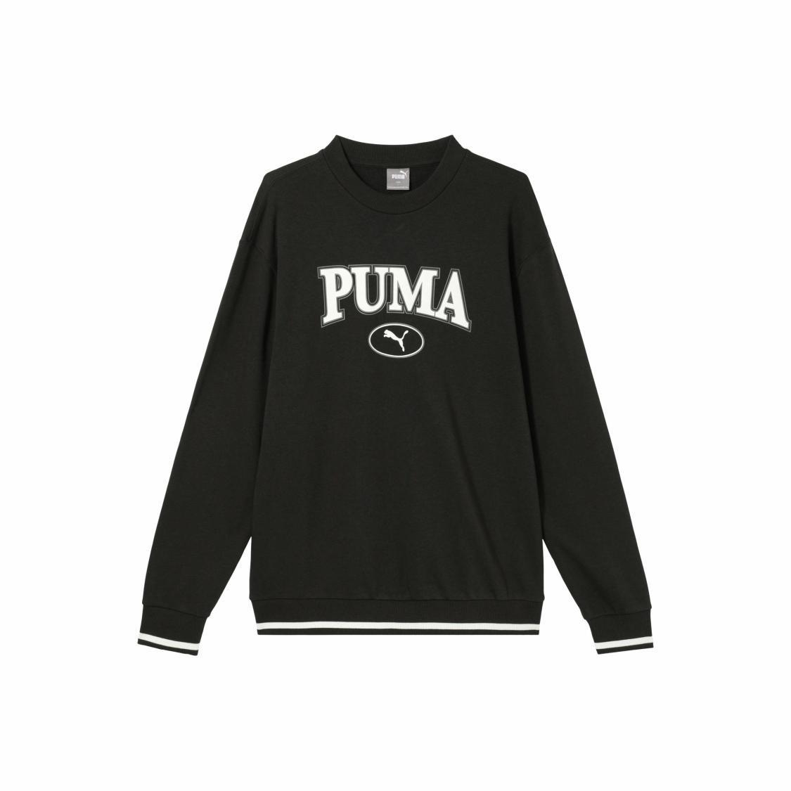 

PUMA Men s Black Letter Sports Casual Pullover Long-Sleeve Sweatshirt M