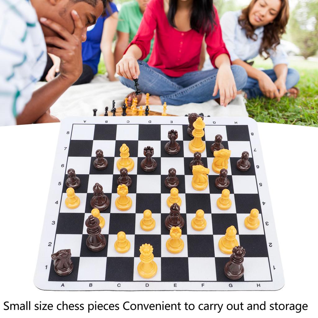 Chessmen with 1.89in King Plastic Chess Pieces with Chessboard for Adults Kids Party Supplies