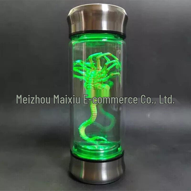 Glow-in-the-Dark Alien Facehugger & Chestburster Glass Souvenir