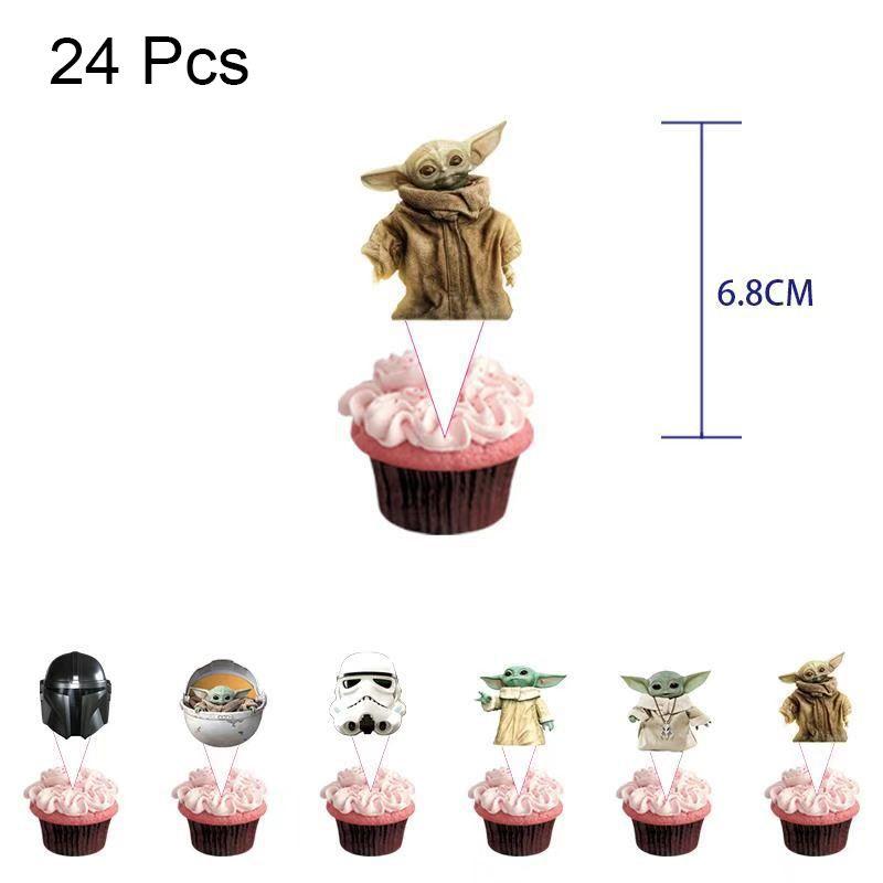 Decoración Suministro Fiesta Cumpleaños Tema Yoda Niños Con Platos Vasos Pancarta Globos**