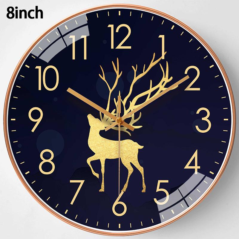 8-Inch 20cm Lucky Charm Fashion Wall Clock For Home Living Room Simple Decorative Wall Clock