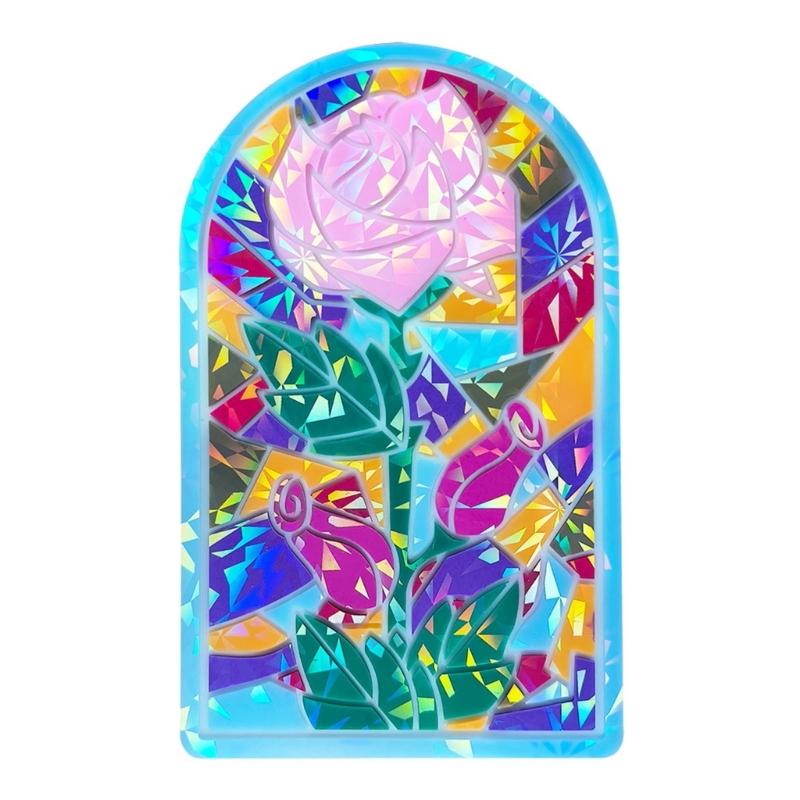 Holographische Rose Dekorative Malform Wanddekorationen Silikonform Vintage Dekorative Wandkunst Harzform