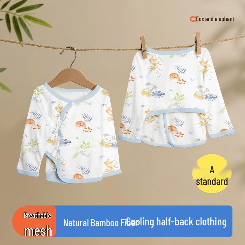 

Bamboo Fiber Summer Baby Jumpsuit, Antibacterial & Breathable, for Infants & Toddlers 52 cm
