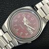 GENUINE VINTAGE SEIKO 5 AUTOMATIC JAPAN 7009A MENS MAROON DIAL WATCH A701397-5 R206a-a701397