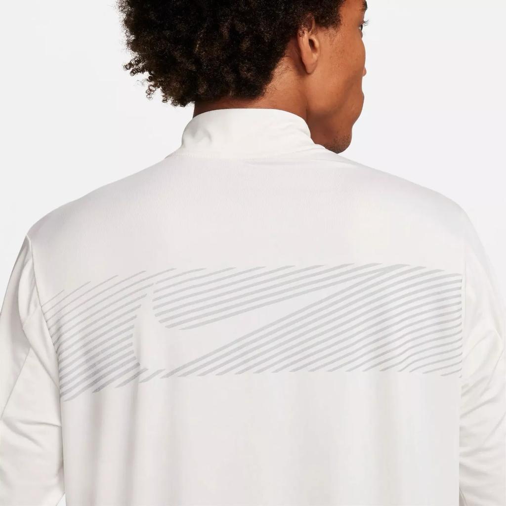 Nike Element Flash Logo Striped Reflective Design Long Sleeve T-Shirt Men Tops White FB8556-030