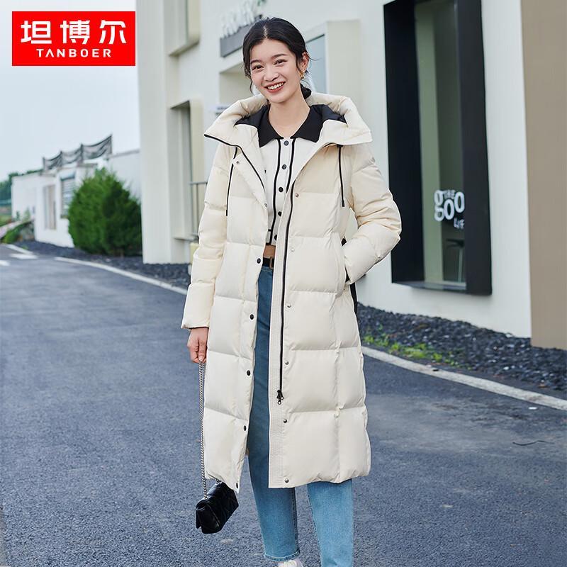 

Tanboer Women s Long Hooded Down Jacket TW236822 L