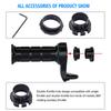 Universal Motorcycle Heated Grips 22mm Molded Grips ATV Heaters Temperature Control Hot Handlebar with USB