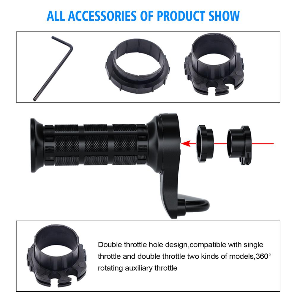 Universal Motorcycle Heated Grips 22mm Molded Grips ATV Heaters Temperature Control Hot Handlebar with USB