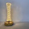 1Pc Internet Celebrity Guangzhou Tower Small Waist Crystal Desk Lamp Ins Girl Bedside Bedroom Night Light Creative Atmosphere Light