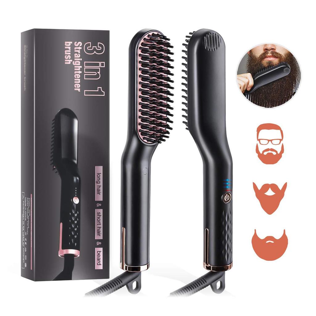 Hair Straightening Comb, Beard Combing Brush, Beard Cream, Women'S Styling Hair Straightening Comb, Men'S Styling Hair Straightening Comb