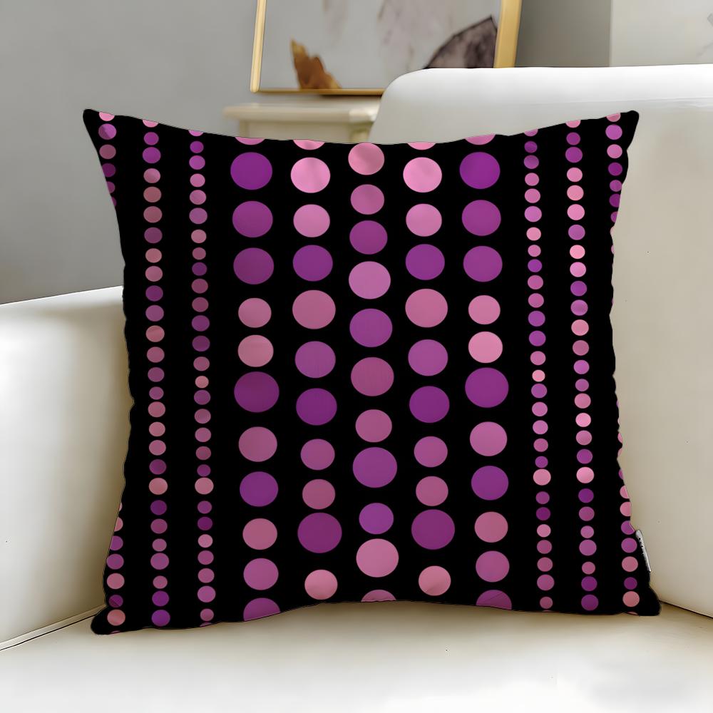 Fine herringbone pattern Cushion Cover Soft EasyWash Pillow Case Versatile for Couch Bed Travel and Office