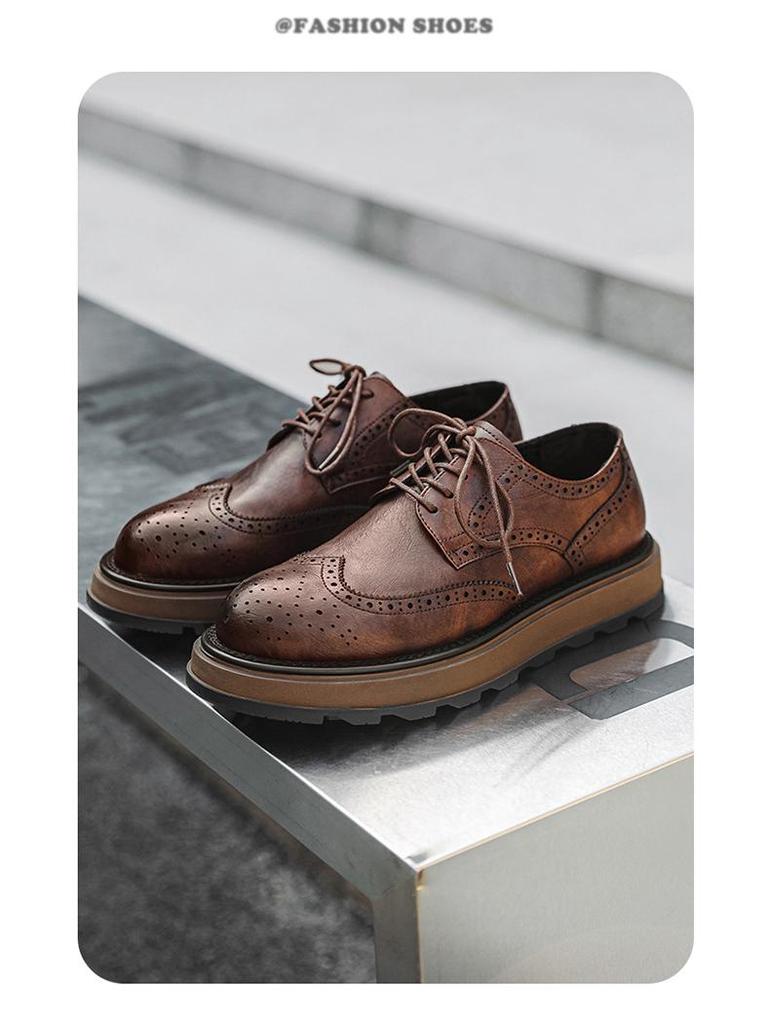 Men's Versatile Leather Shoes: 2025 Summer Casual & Formal Fashion