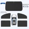 Car Sun Shade: Suction Cup Heat Insulation & Privacy Blackout Curtain for Vehicle Windows