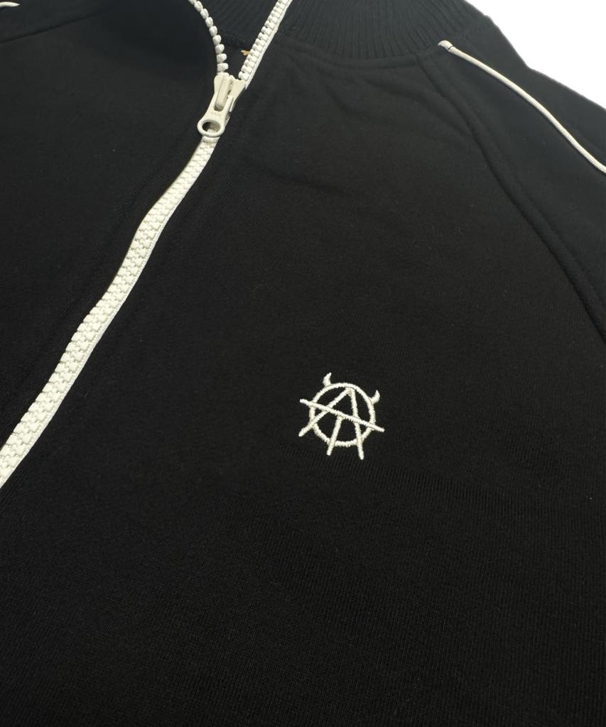 Astrwrld Crop Track Zip-Up Jacket (Black)