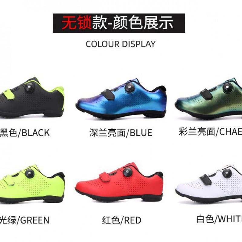 Unisex Cycling Shoes Road Mountain Bike SPD Clipless Pedals Breathable Rigid Sole Indoor Trainer Wide Fit