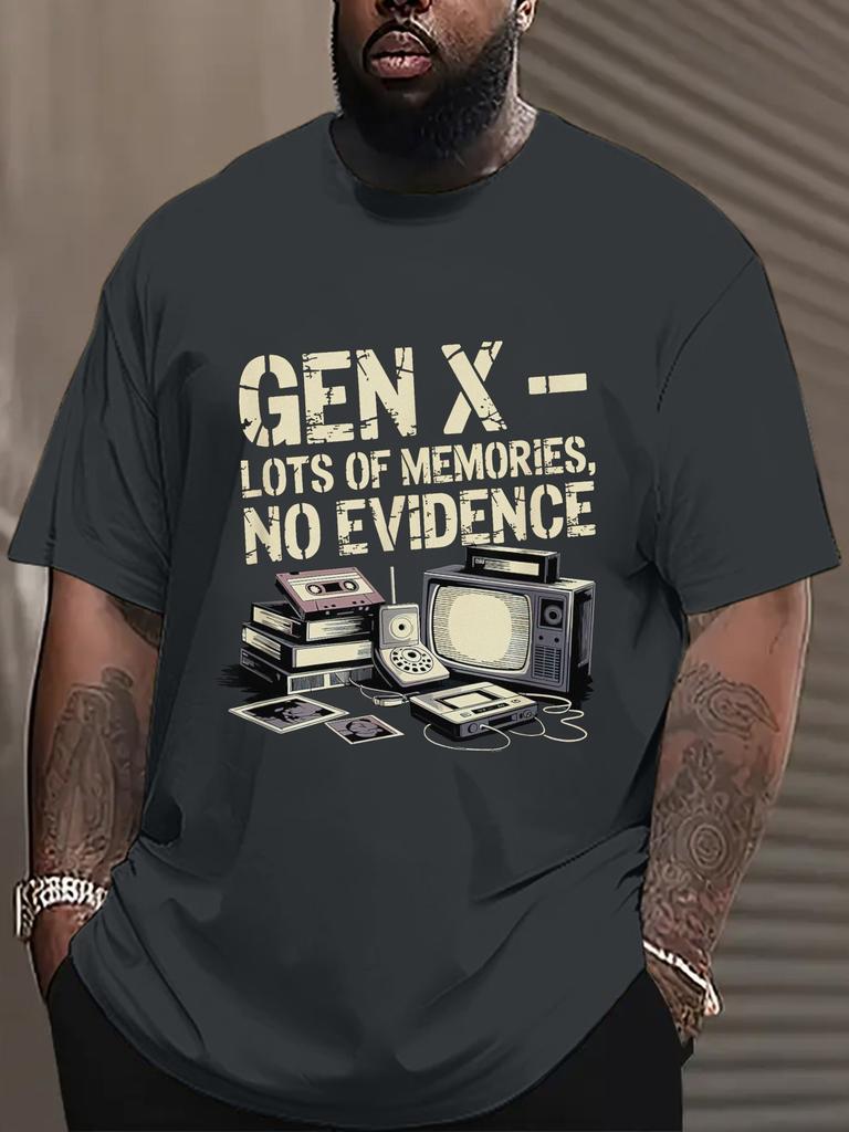 Retro Gen X Memories Graphic TShirt 100 Cotton ONeck Short Sleeve Summer Casual Unisexs Tshirt Streetwear