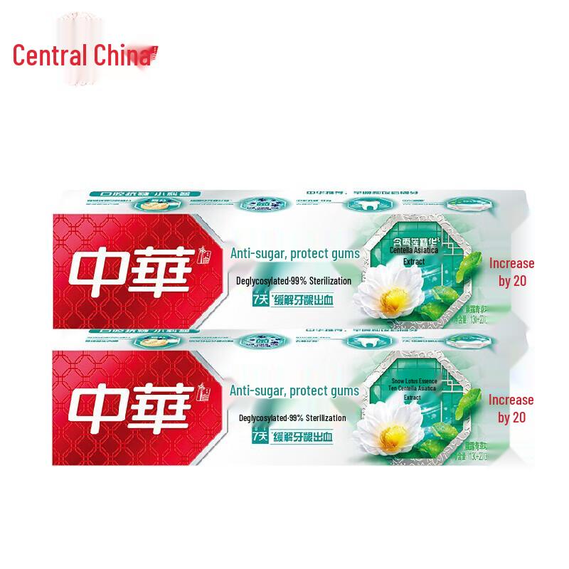 Зубная паста Zhonghua Anti-Sugar Gum Care, вкус «Утренняя роса» (4-Pack)