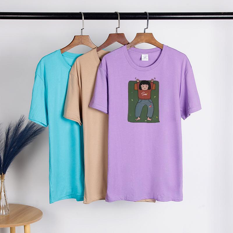 TWINFLAMES Kawaii Cartoon Print T Shirt Women Harajuku 90s Cute Women T-shirt Funny Streetwear Graphic Tops Female