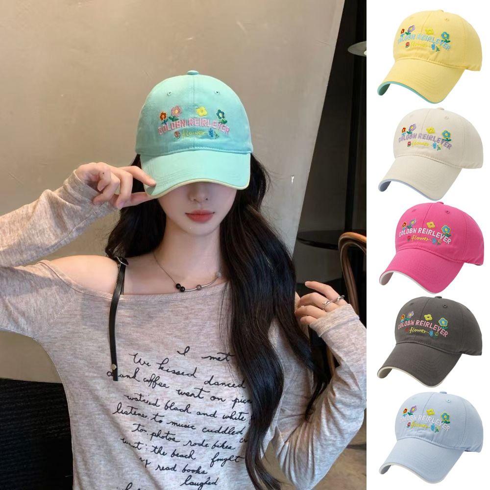 Cotton Peaked Cap Hip Hop Sun Hat Casual Streetwear Hats For Women Girls