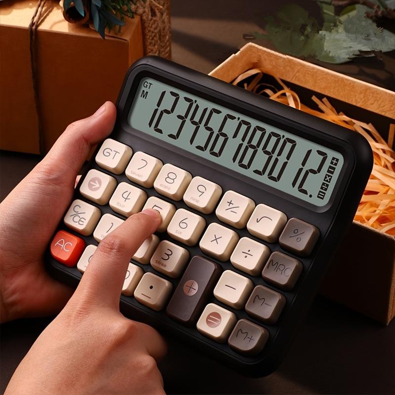 1pcs Voice Calculator Show 12 Bits for Office Accounting Commercial Mini Desktop Calculator Plastic Financial Tool