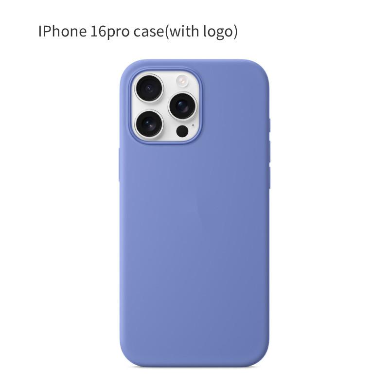 Iphone16 Pro For Solid Color Magnetic Silicone Phone Protective Case With Logo
