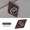 PU Leather Car Glasses Clip Alloy Auto Sunglasses Holder Mount For KIA Sorento Stinger Soul Spectra Niro Cadenza Sephia MS4