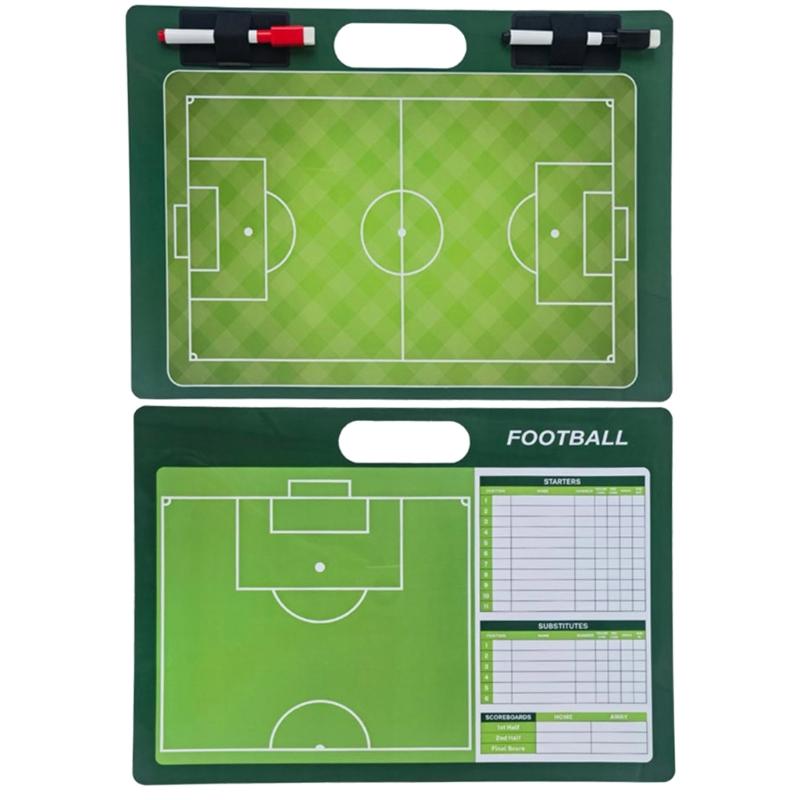 Tactic Board Dry Erases Board Football Coaching Board for Coaches with 2 Markers