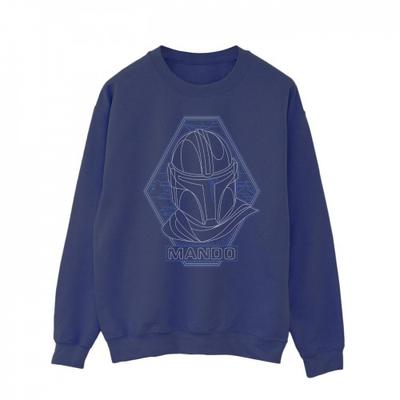 Erkek The Mandalorian Anahat Kask Elmas Sweatshirt