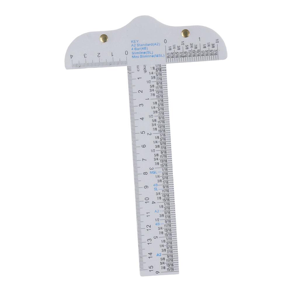 Einfache Referenz beim Basteln von Handwerkzeugen, T-Quadrat-Lineal, 6 Zoll abgestuftes T-Lineal, metrisches T-Quadrat
