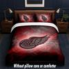 Detroit Red Wings Design Bett Bettwäsche Set 1 Bettbezug + 2 Kissenbezüge Weich Atmungsaktiv Haushalt Bettwäsche