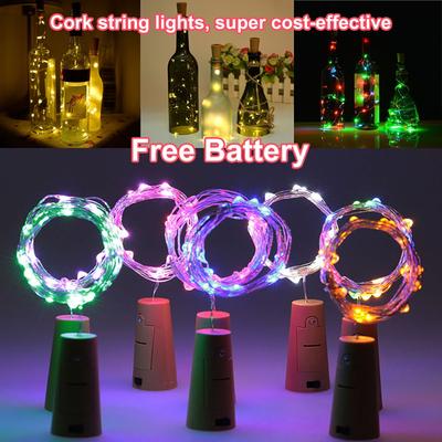 Girlanda świetlna LED Fairy 2M Korkowa girlanda świetlna (Z bezpłatną baterią w zestawie)