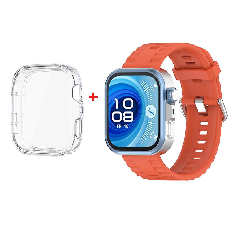 TPU Case+strap for Huawei Watch Fit 4 Pro SmartWatch Silicone Strap soft Cover for Huawei Watch Fit 4 Protective Accessories 7
