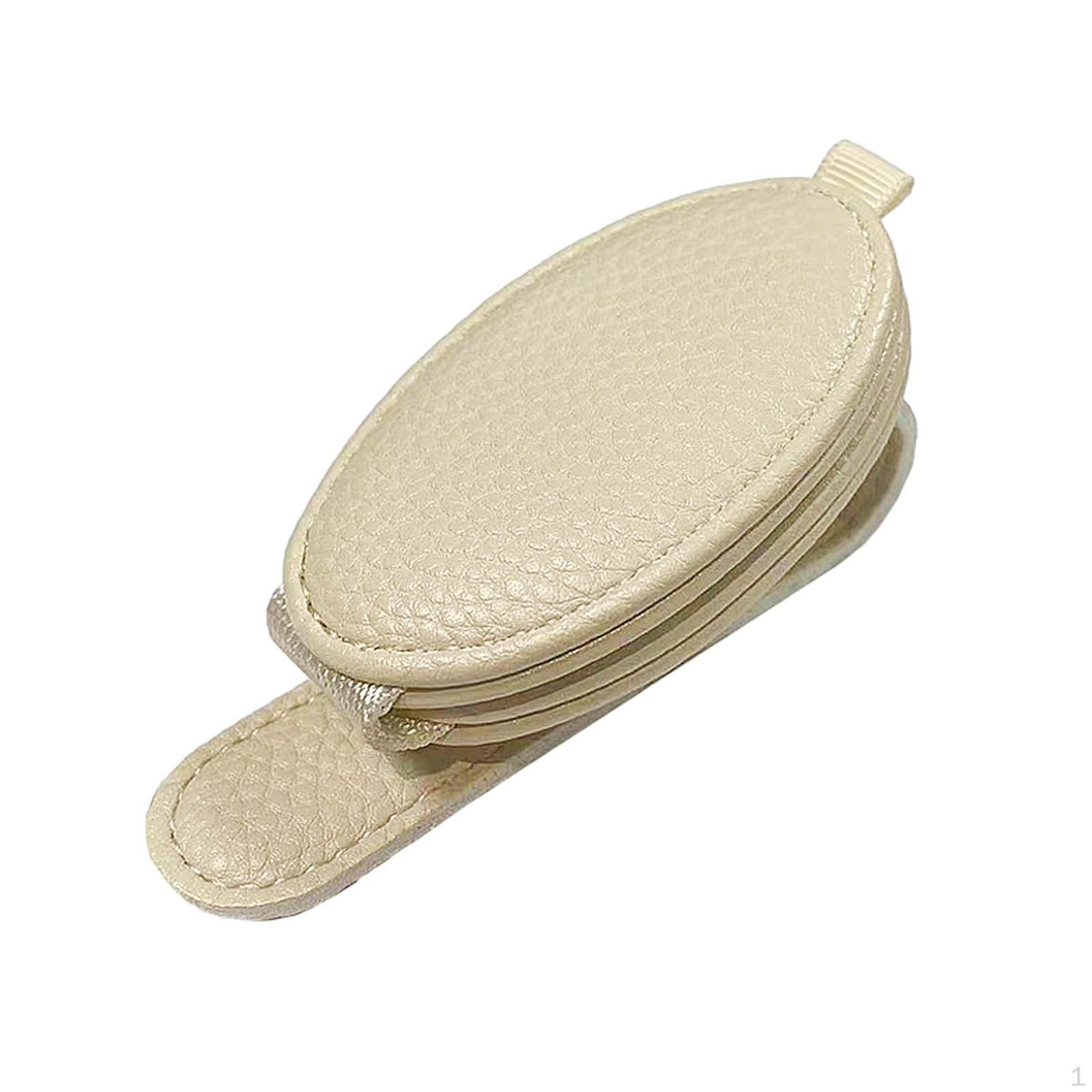 

Car Glasses Clip Automotive Interior Sunglasses Holder for Sun Visor бежевый