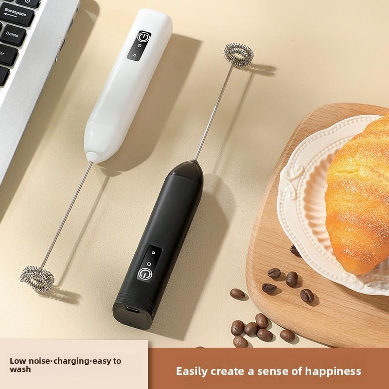Electric Milk Frother Handheld Mixer For Coffee And Baking Home Use