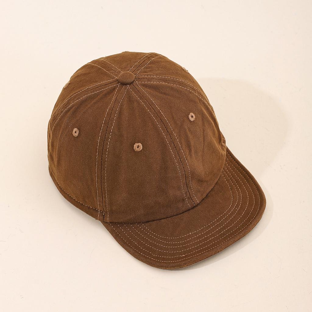 Simple Solid-color Embroidered Spike Baseball Cap, Artistic and Youthful Soft-top Baseball Cap, Suitable for Daily Commuting.