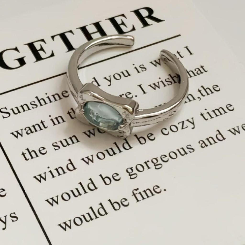 Moonstone Women's Fashionable Open Adjustable Ring with Unique Design