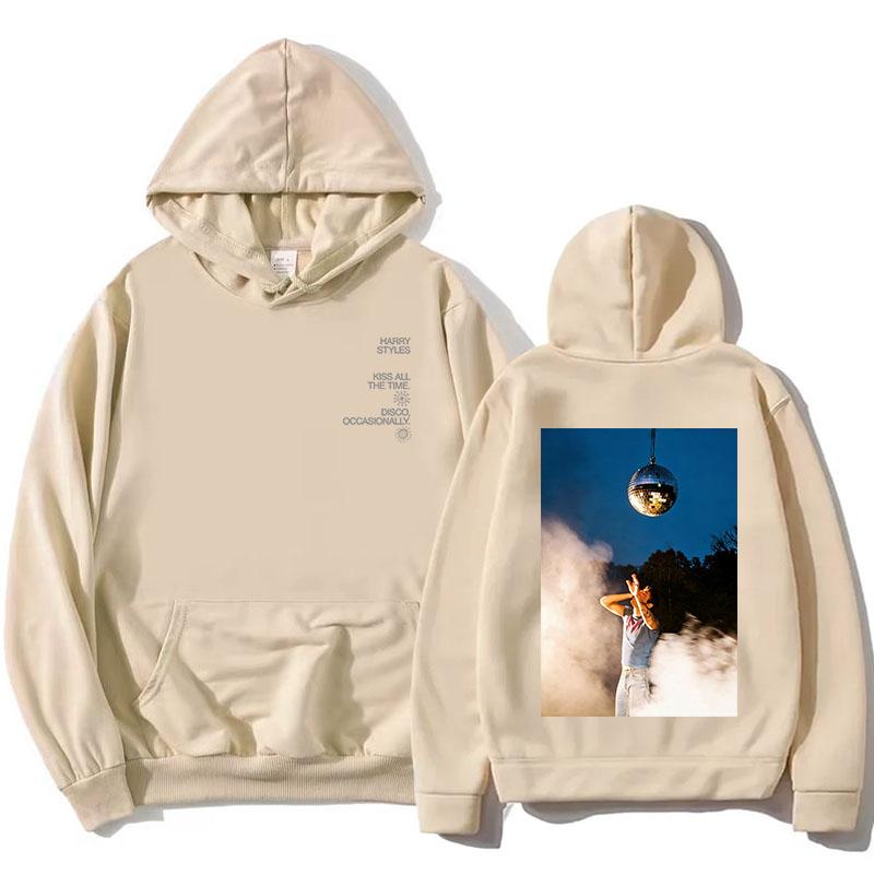 HarryStyles KISS ALL THE TIME. DISCO, OCCASIONALLY. Hoodies Album Graphic Print Sweatshirts Women Clothing Fleece Hoodie