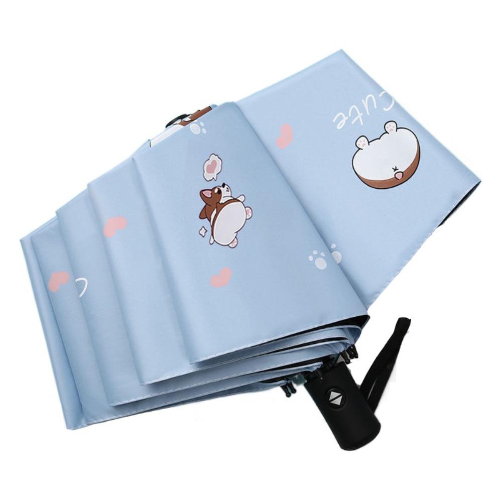 8 Fold Automatic Umbrella Rain Proof UV Protection Sun Umbrella Dual Use Protection Thickened Pocket Parasol Outdoor Use