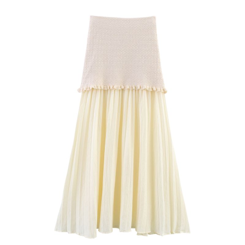 Zbzr Spring New Women clothes European and American Laminated Decorative round Neck Short sleeve Knitted Three-Piece Set 4192041 712