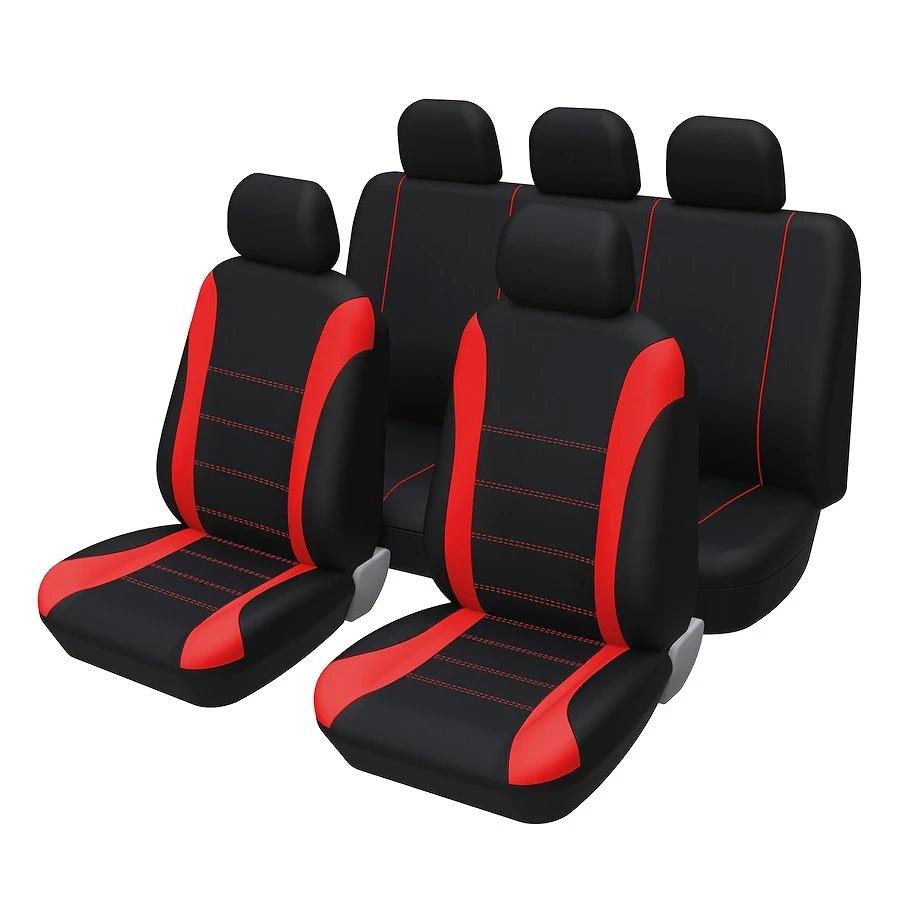 Universal Car and Minivan Seat Cover with Exclusive Waistline Design Fabric Cushion