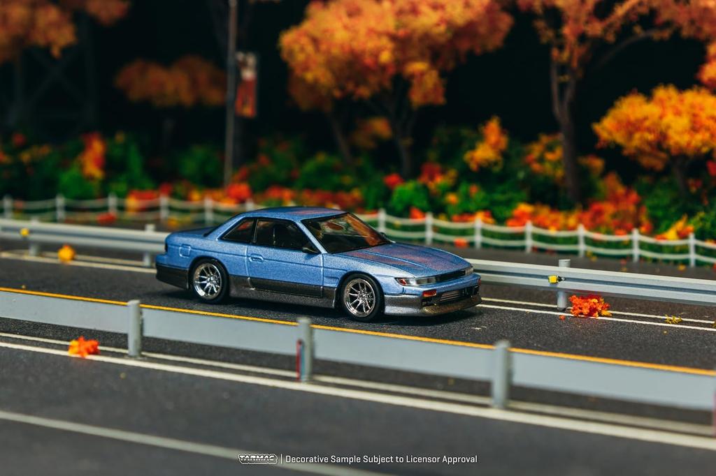 Speedmaster Japan TARMACWORKS Scale VERTEX Nissan Silvia Finished Model 1/64 (S13) Blue/Grey T64G-025-PU