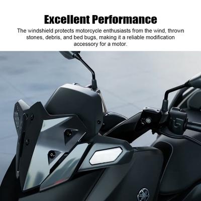 Parabrisas universal para motocicleta compatible con XMAX125 XMAX250 XMAX300 2023 Modificación de pantalla de viento