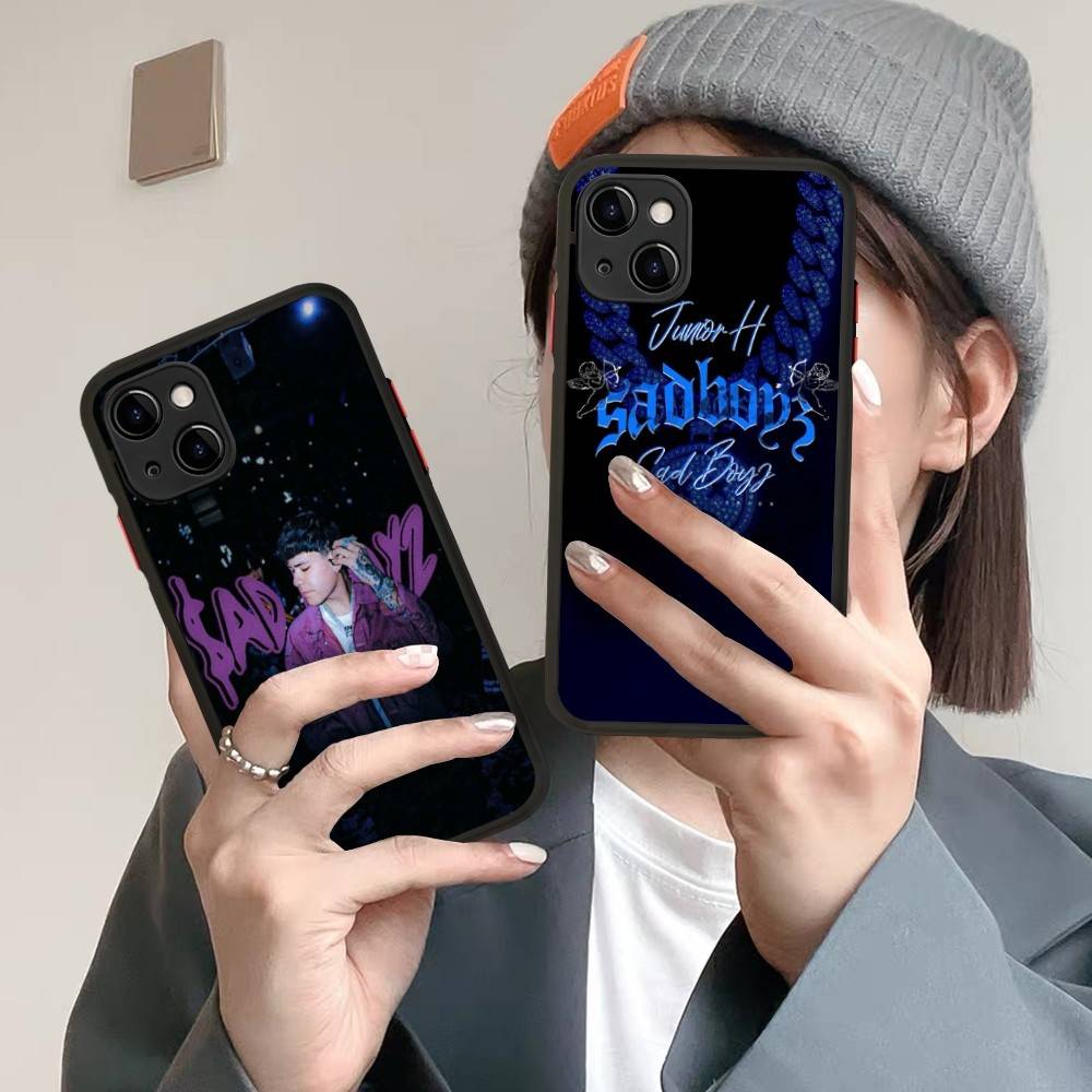 Junior H SAD BOYZ 4 LIFE Phone Case For IPhone 16 15 14 X XR XS 7 8 Plus 11 12 13 Pro MAX 13mini Matte Shockproof Case
