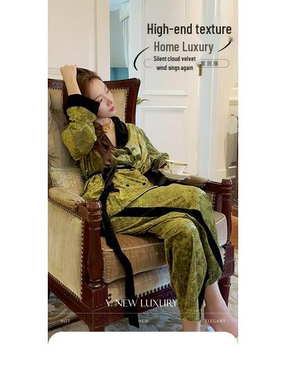 Silk Luxe Early Winter Velvet Women's Floral Pajamas