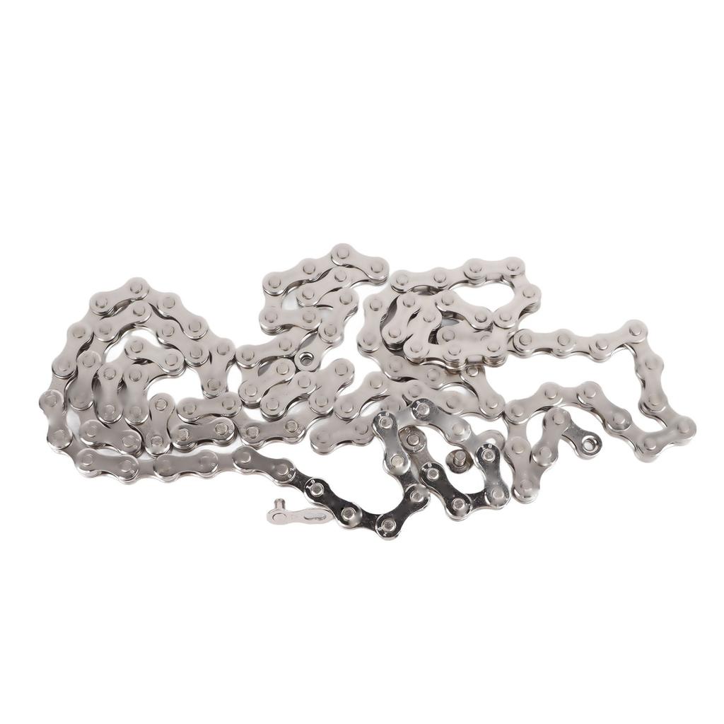 8 Speed Bike Chain Steel Fast Installation Silver Silent Accurate Shifting Mountain Bike Chain for 8 Speed Bicycles
