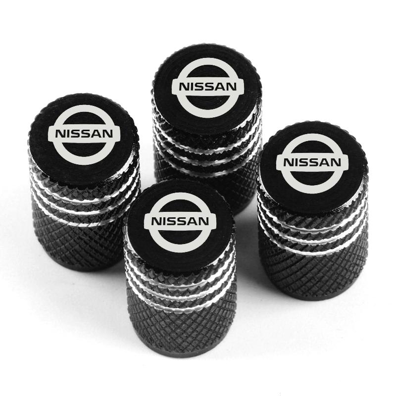 For Nissan MBQ1Car Wheel Tire Valve Caps Tyre Stem Covers Airdust Waterproof Accessories for Nissan X-trail Qashqai Note Juke Sentra Patrol