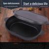 Wutuo Tuoers Cast Iron Oval Dual-Use Pot