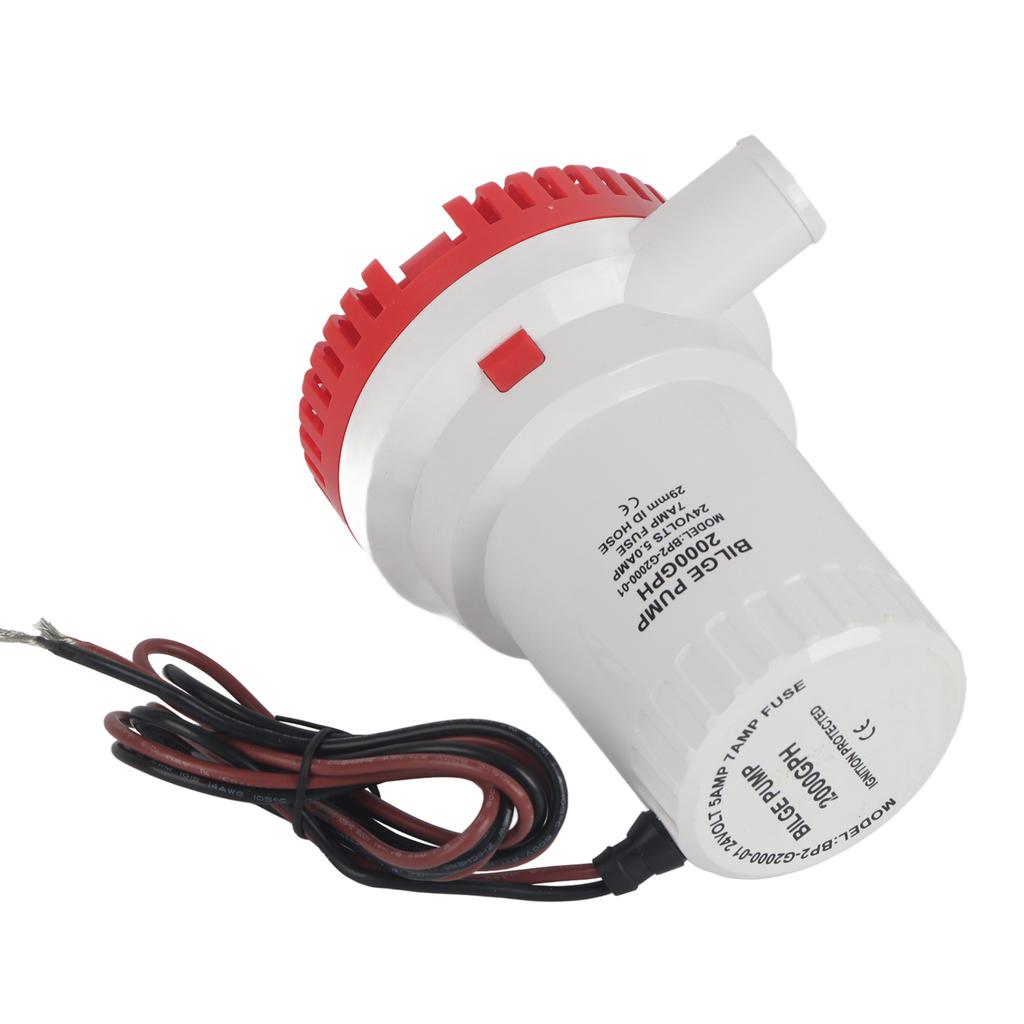Ponorné čerpadlo Bilge Silent Boat, DC Micro Drain, mořské odpadní vody pro jezírko, bazén, 2000 GPH 24V