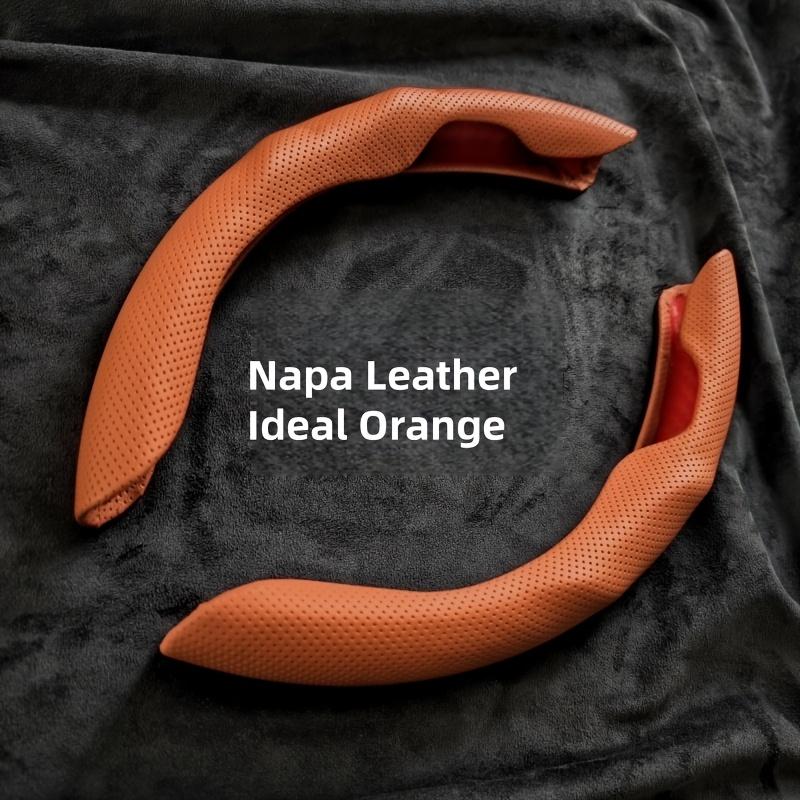 Ultratenký pot pohlcující PU kožený potah volantu - Protiskluzový, Celoroční použití, Ochrana proti potu, Stylový interiér, Hladká textura, Protiskluzový úchop